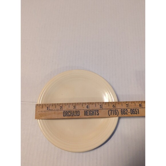 Fiestaware Fiesta Salad Dessert Bread Plate Ivory 6.5" Vintage Wet Foot - Picture 6 of 6